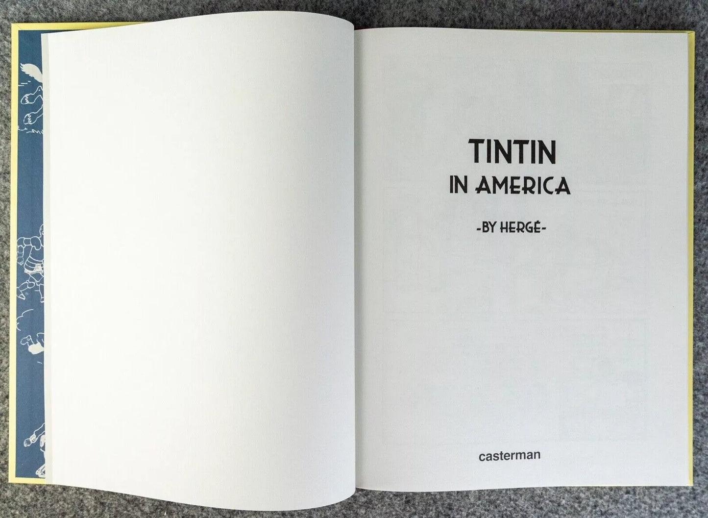 Tintin in America - Last Gasp 2004 1st Facsimile Edition Hardback B&W Book EO
