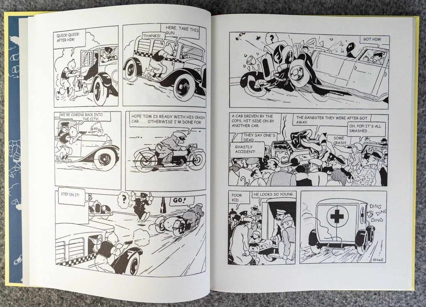 Tintin in America - Last Gasp 2004 1st Facsimile Edition Hardback B&W Book EO