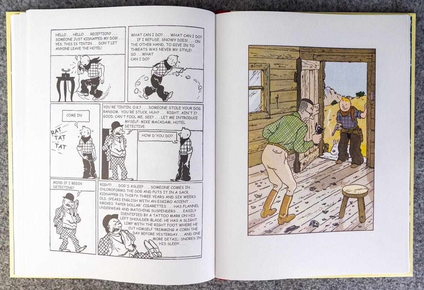 Tintin in America - Last Gasp 2004 1st Facsimile Edition Hardback B&W Book EO