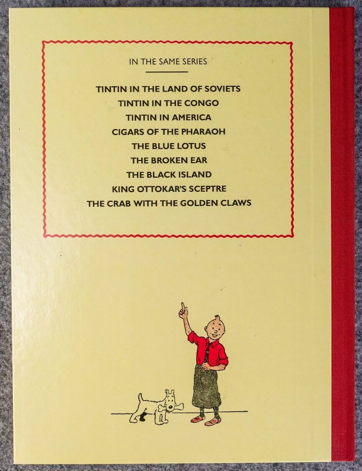 Tintin in America - Last Gasp 2004 1st Facsimile Edition Hardback B&W Book EO