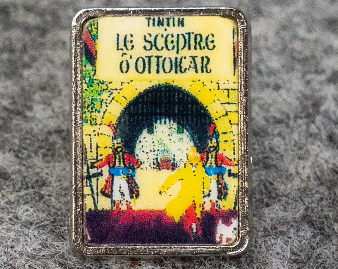 Le Sceptre d'Ottokar: Rare Vintage Tintin Metal Pin Badge 1980s Moulinsart