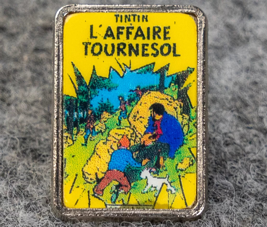 L'affaire Tournesol : Rare Vintage Tintin Metal Pin Badge 1980s Moulinsart