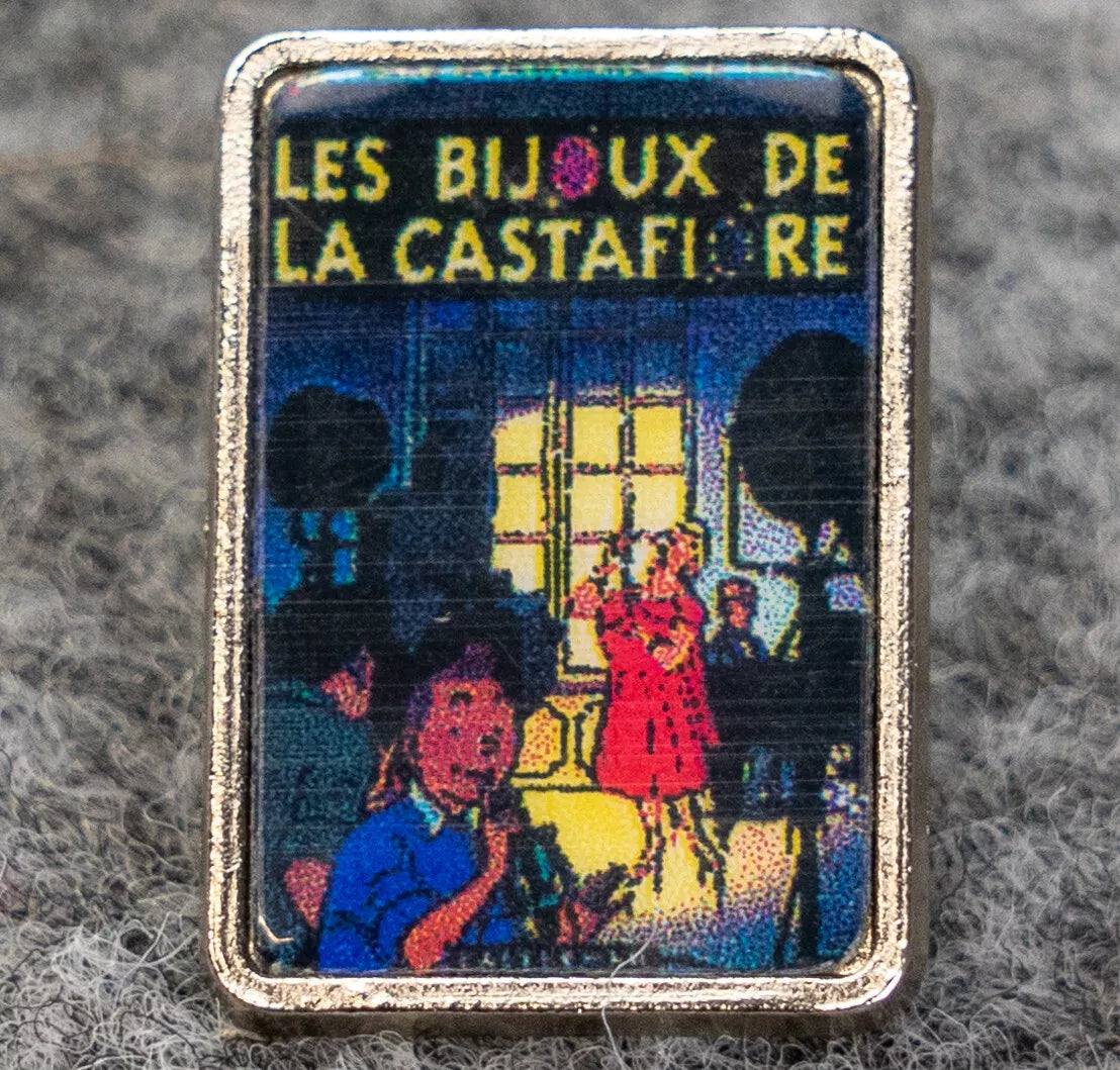 Les Bijoux de aa Castafiore: Rare Vintage Tintin Metal Pin Badge 1980s Moulinsart