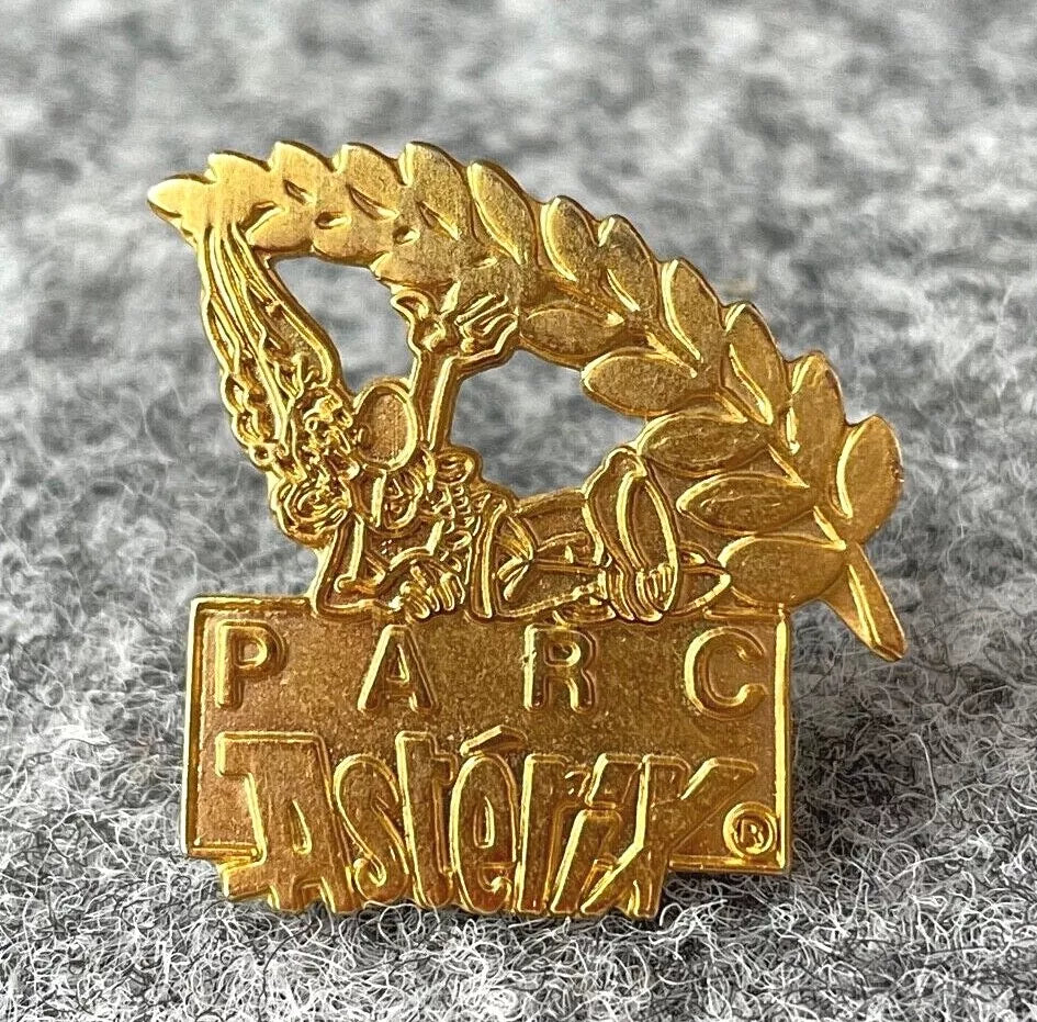 Parc Asterix Pin Badge: Vintage Goscinny Collectible Asterix & Obelix