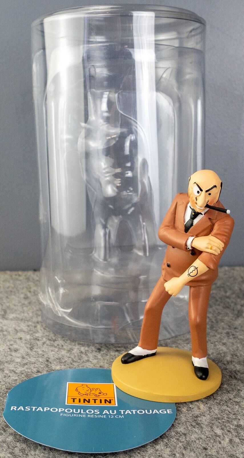 Tintin Figurine Moulinsart 42231 Rastapopoulos - Blue Lotus 12cm Resin Figure 9