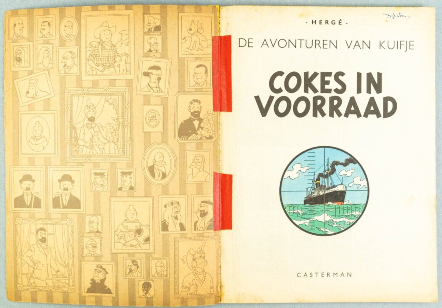 Kuifje: Cokes In Voorraad 1963 Casterman Early Dutch Paperback Edition Tintin by Herge