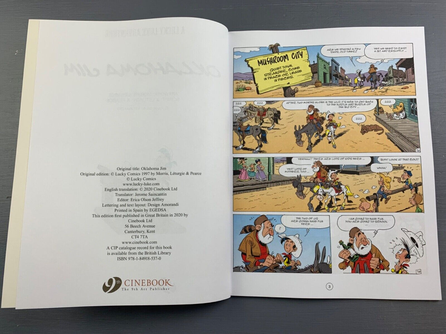 Lucky Luke Volume 76: Oklahoma Jim - Cinebook Paperback UK Comic Book