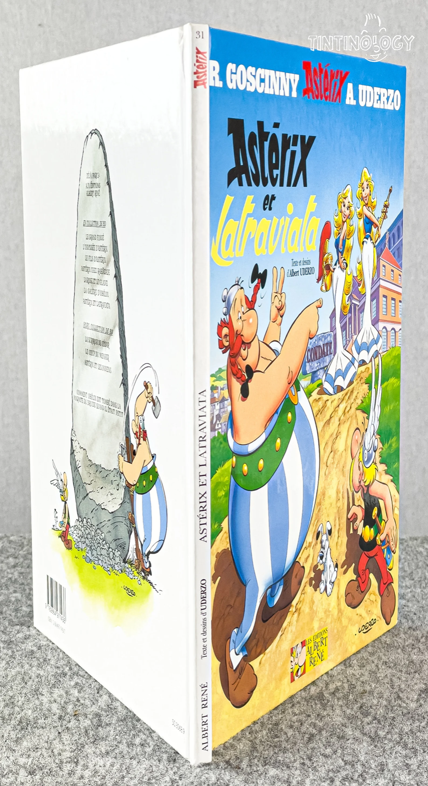 Asterix Et Latraviata - Editions Rene 2001 1st Belgian Edition Rare HB Book EO