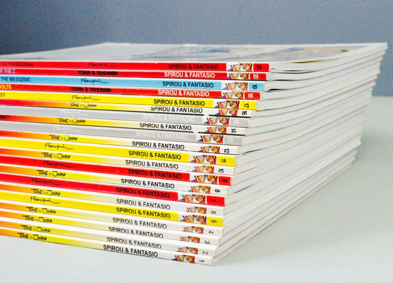 Spirou & Fantasio FULL SET of 22 - UK Cinebook editions: (created by Robert Velter)