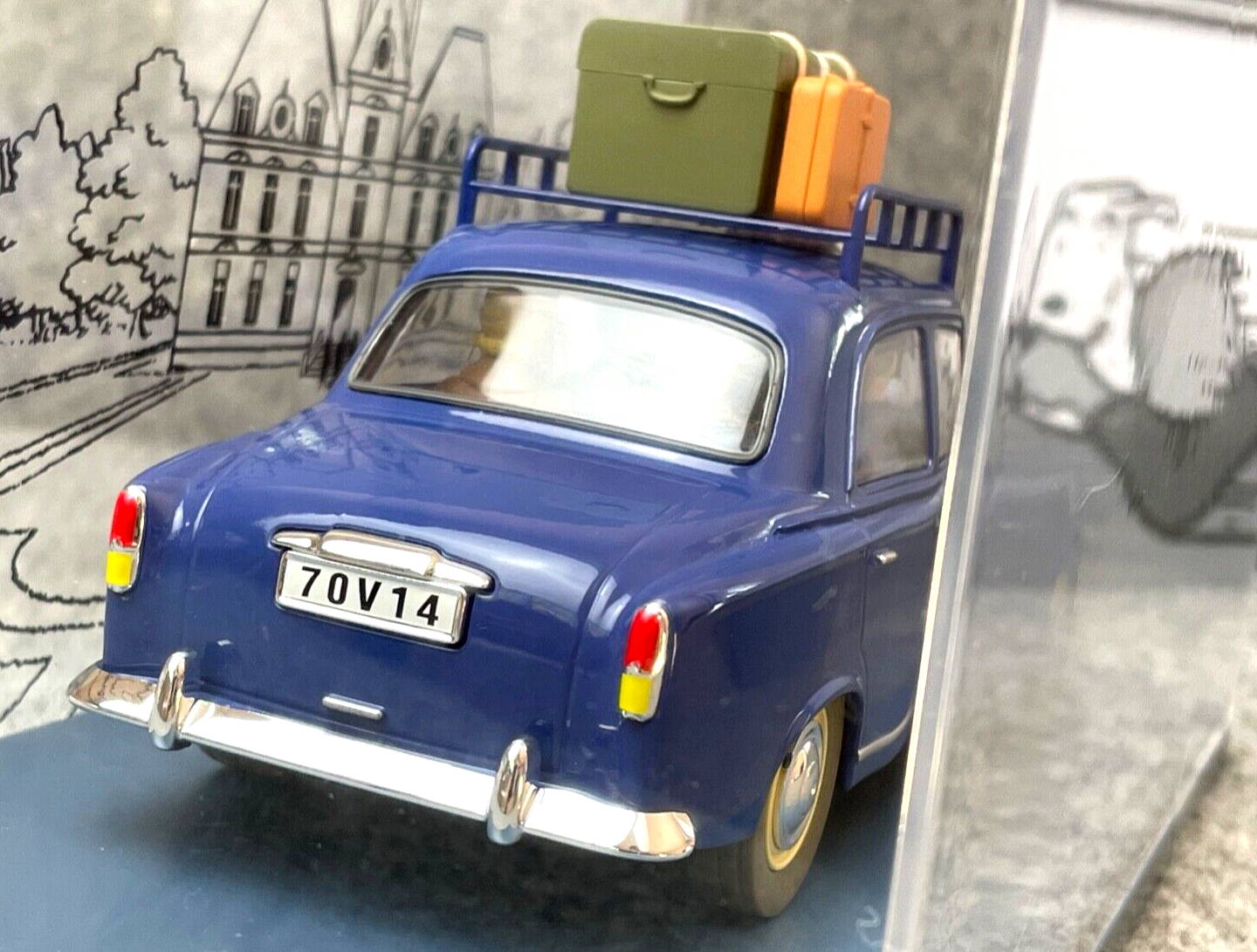 VOITURE TINTIN 1/24 29937 Peugeot 403: Castafiore Emerald Hachette car #37