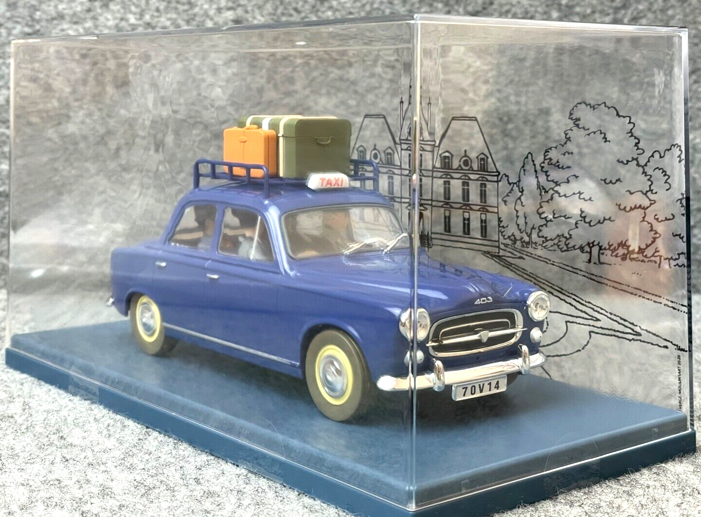 VOITURE TINTIN 1/24 29937 Peugeot 403: Castafiore Emerald Hachette car #37