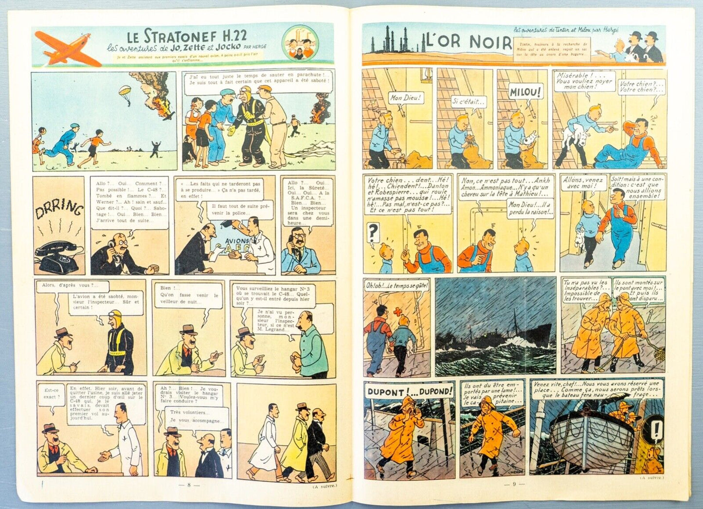 (Currently ON AUCTION) JOURNAL TINTIN Issue 50: 1948 Herge Cover Edition Vintage Comic EO Couverture