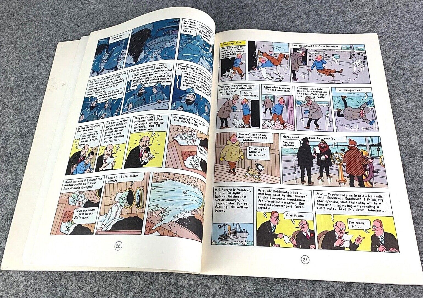The Shooting Star - Tintin Mammoth UK Paperback Edition Book 1990s