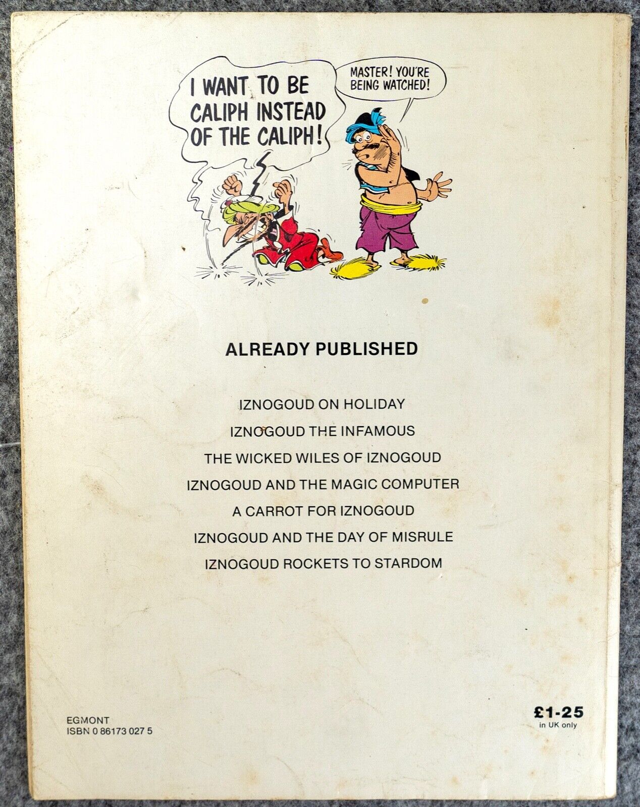 Inzogoud & the Magic Carpet Vintage Comic Book - 1980 Egmont UK Paperback 1st Edition