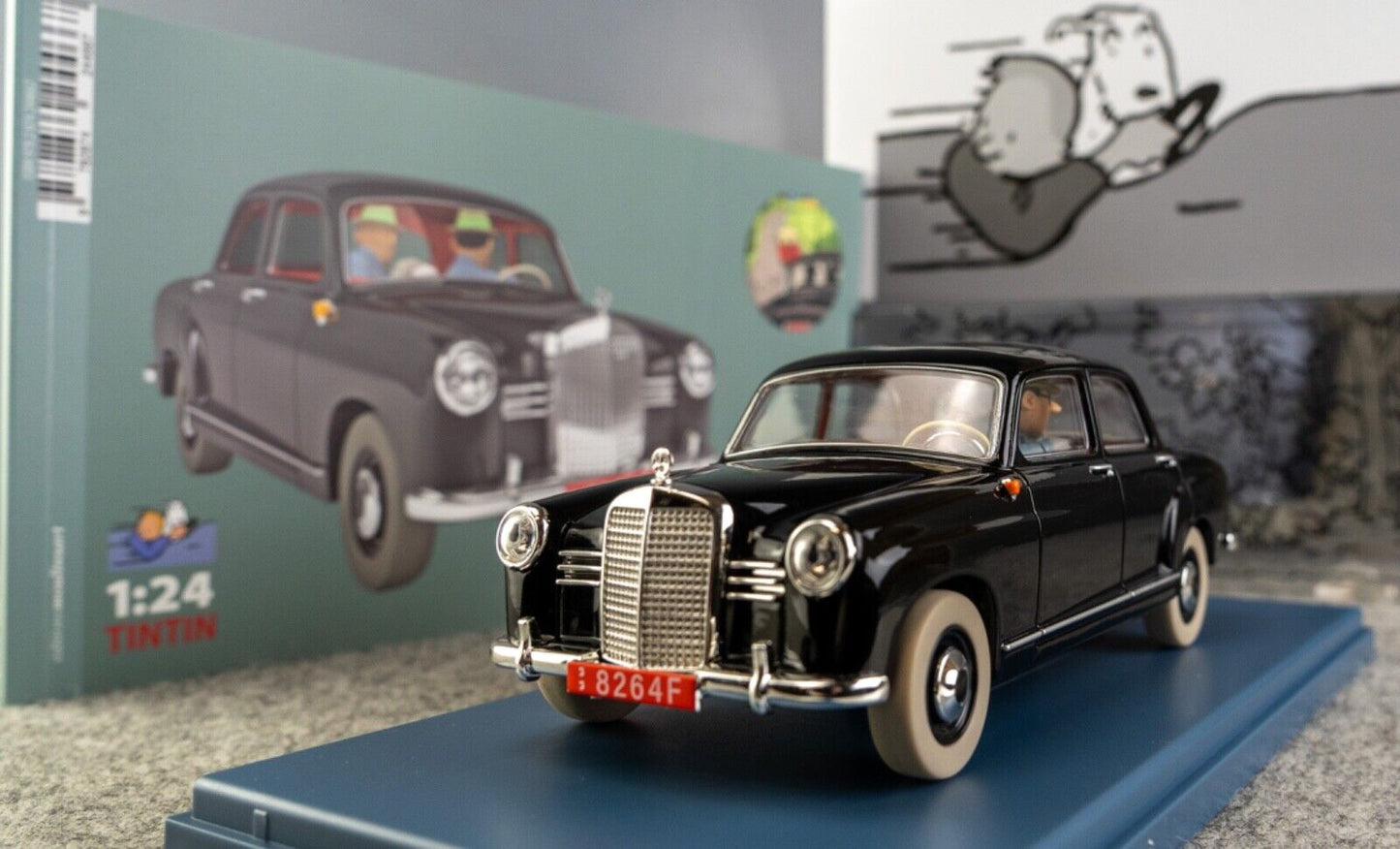 VOITURE TINTIN 1/24 29943 Border Agent Car: Calculus Affair Hachette Model #43