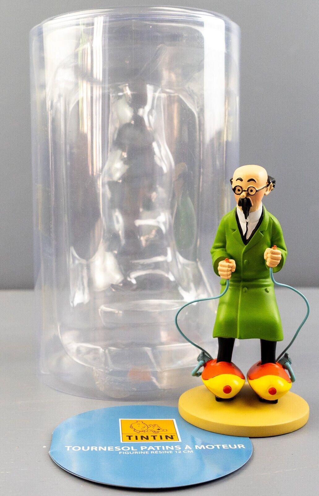 Tintin Figurine Moulinsart 42197 Calculus on Motorskates 12cm Resin Figure 57