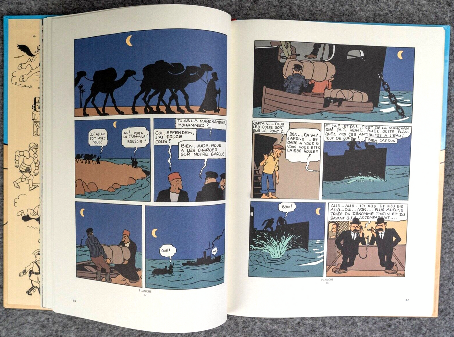 Les Cigares Du Pharaon - Casterman 2022 1st Colorized Edition HB Tintin Comic Book