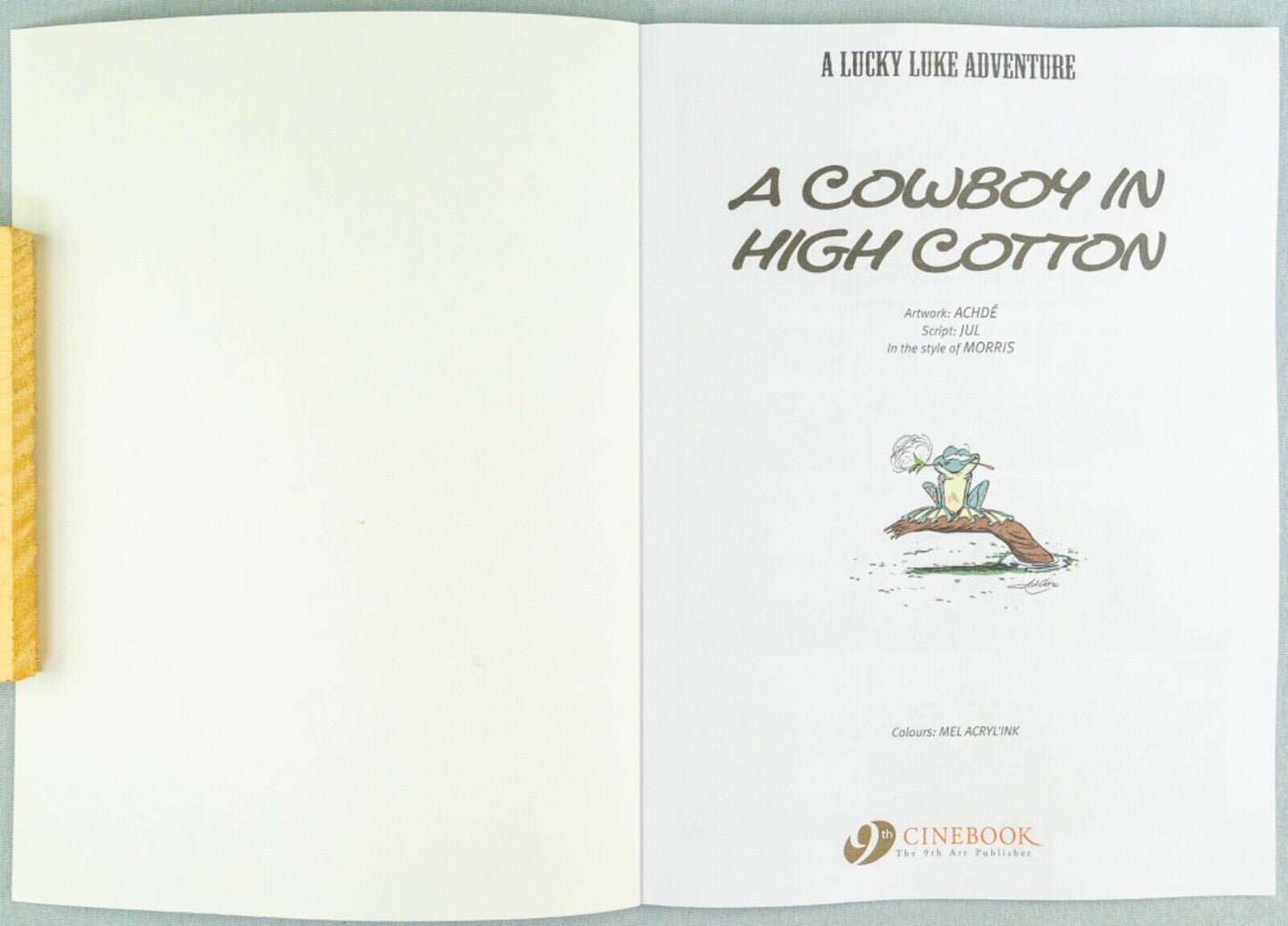 Lucky Luke Volume 77: A Cowboy in High Cotton - Cinebook Paperback UK Comic Book