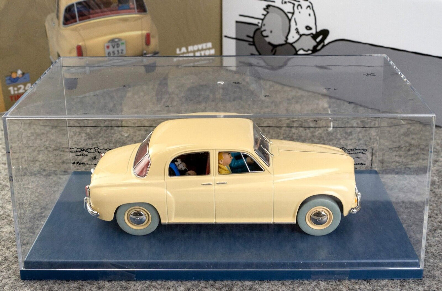 VOITURE TINTIN 1/24 29963 Nyon Rover Calculus Affair Hachette Model car #63