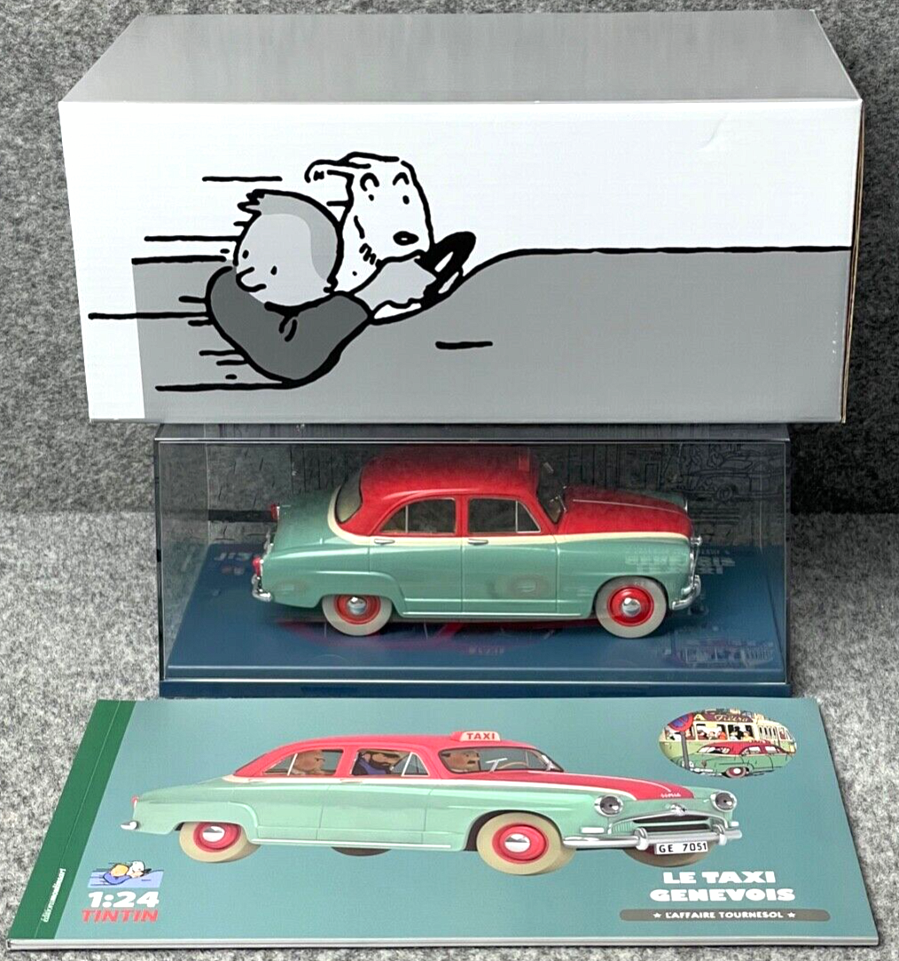 VOITURE TINTIN 1/24 29929 Simca Taxi: Calculus Affair Hachette Model car #29