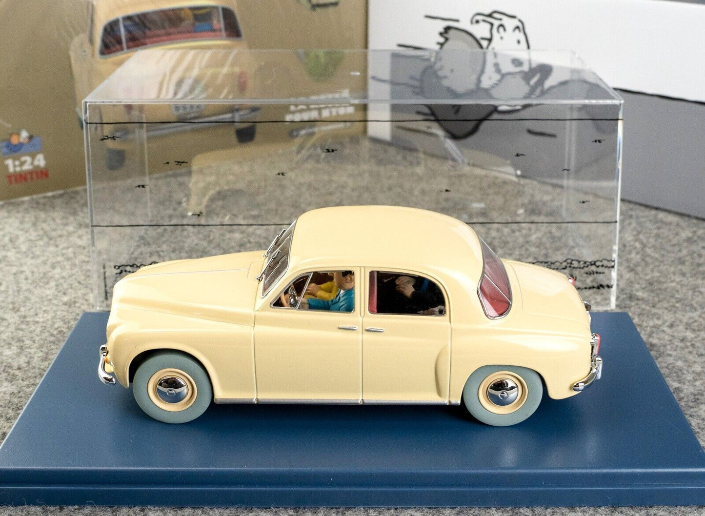 VOITURE TINTIN 1/24 29963 Nyon Rover Calculus Affair Hachette Model car #63