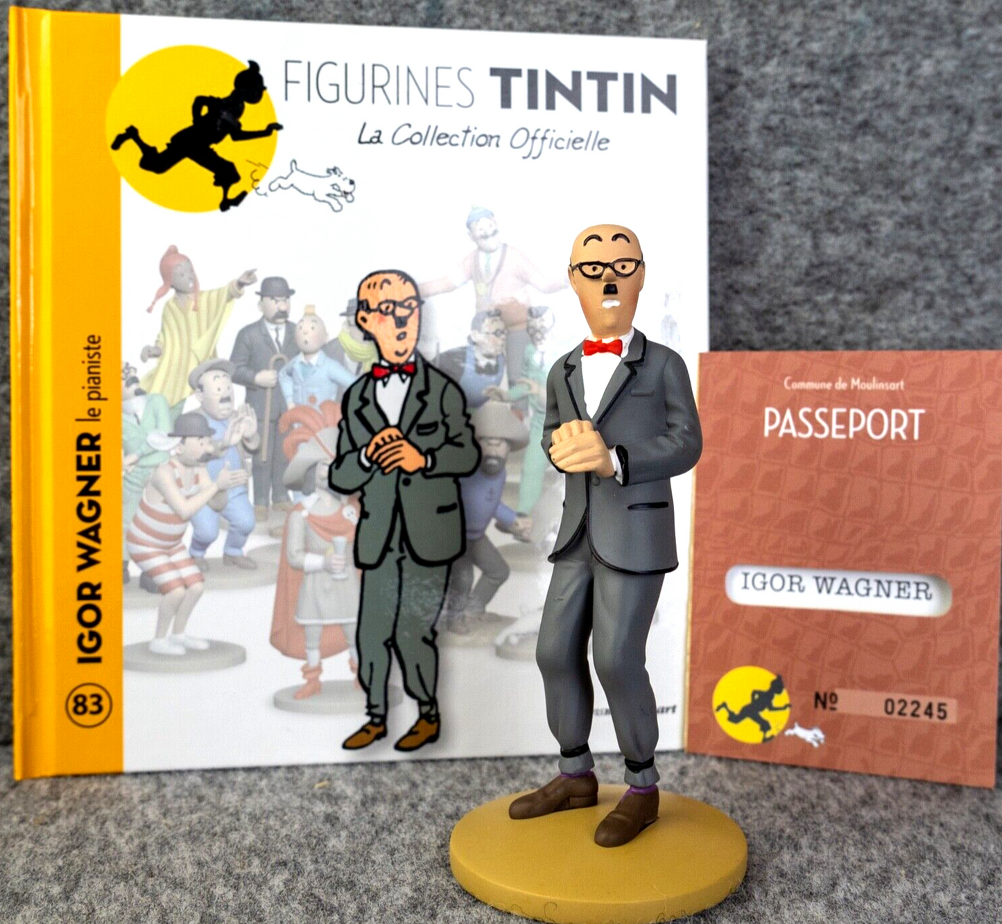 Tintin Figurine Officielle # 83 Igor Wagner: Castafiore Emerald Herge model Moulinsart Figure