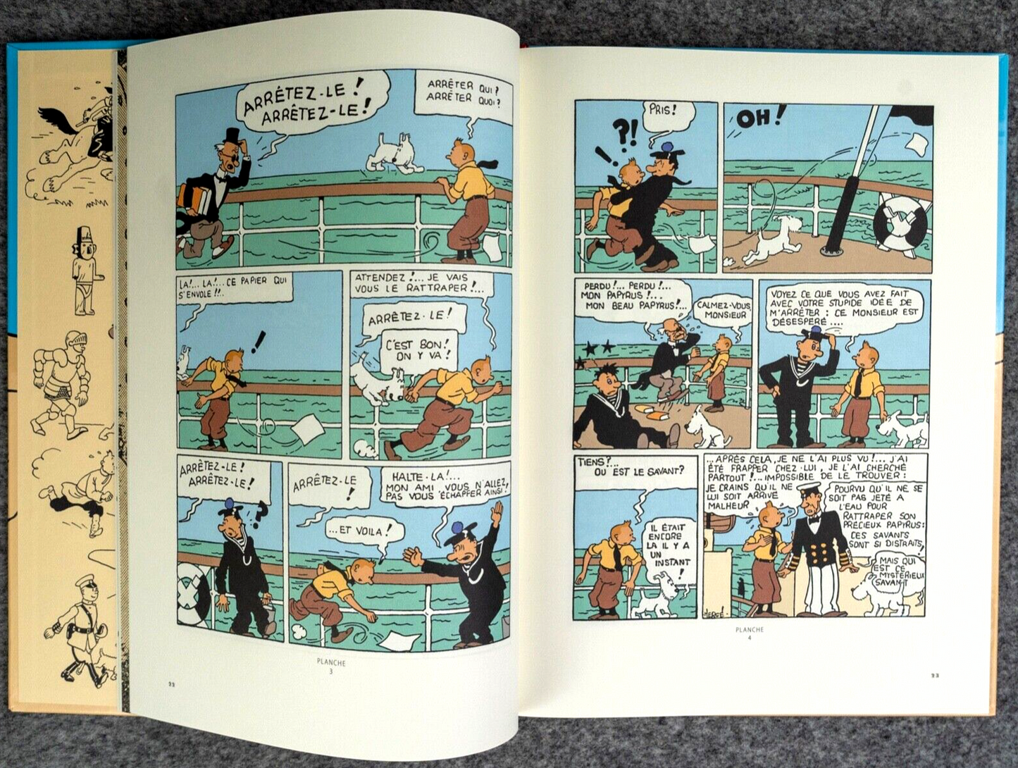 Les Cigares Du Pharaon - Casterman 2022 1st Colorized Edition HB Tintin Comic Book