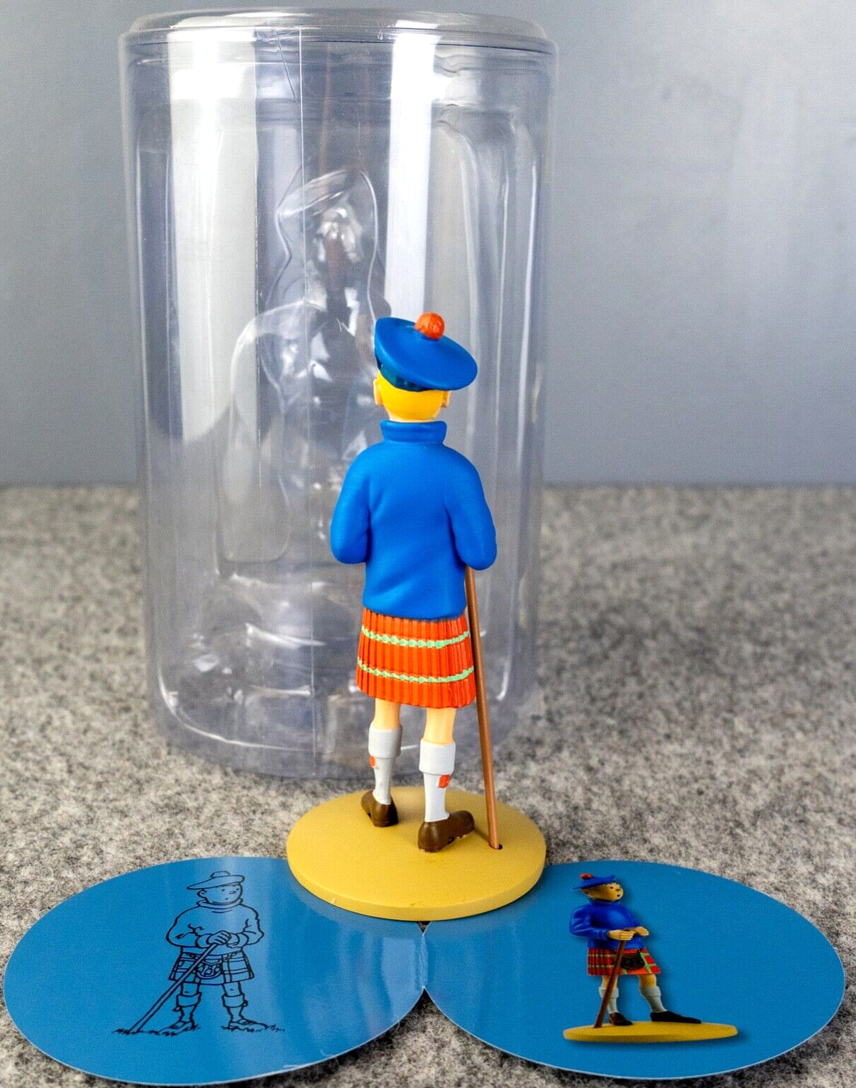 Tintin Figurine Moulinsart 42192 Tintin & Kilt Black Island Officielle Figure 22
