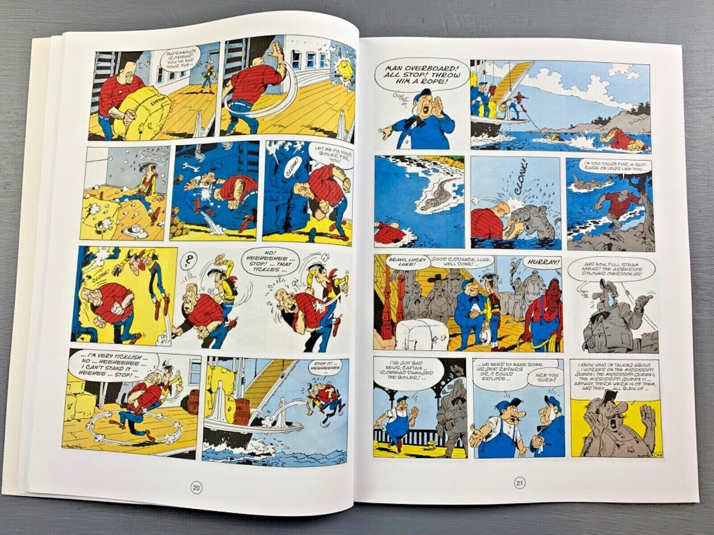 Lucky Luke Volume 79: Steaming Up the Mississippi - Cinebook Paperback UK Comic Book
