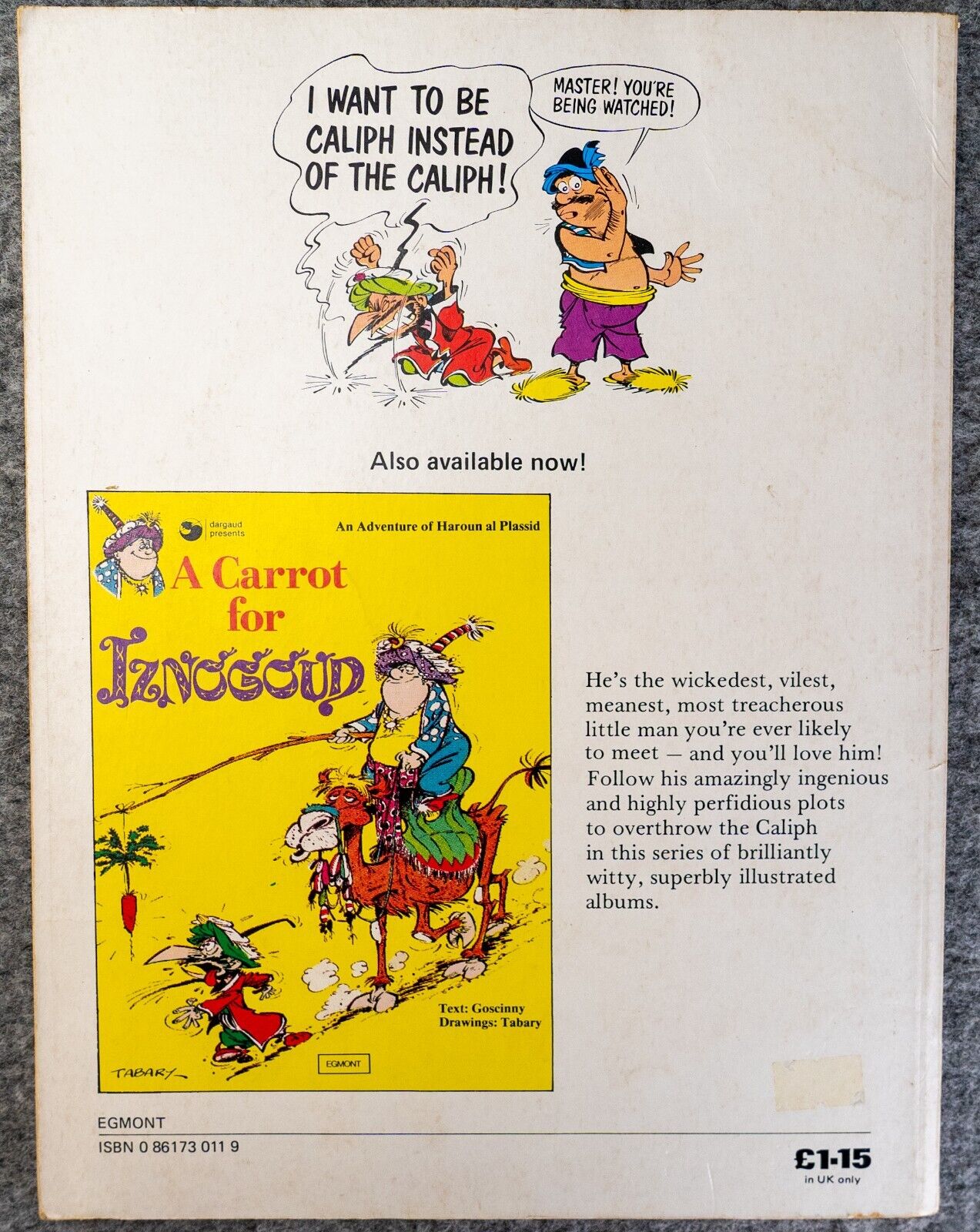 Iznogoud & the Day of Misrule Vintage Comic Book - 1979 Egmont UK Paperback 1st Edition