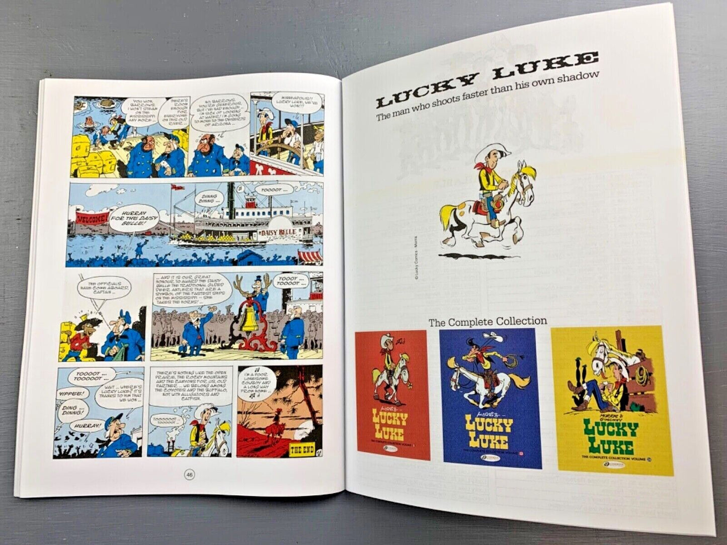 Lucky Luke Volume 79: Steaming Up the Mississippi - Cinebook Paperback UK Comic Book