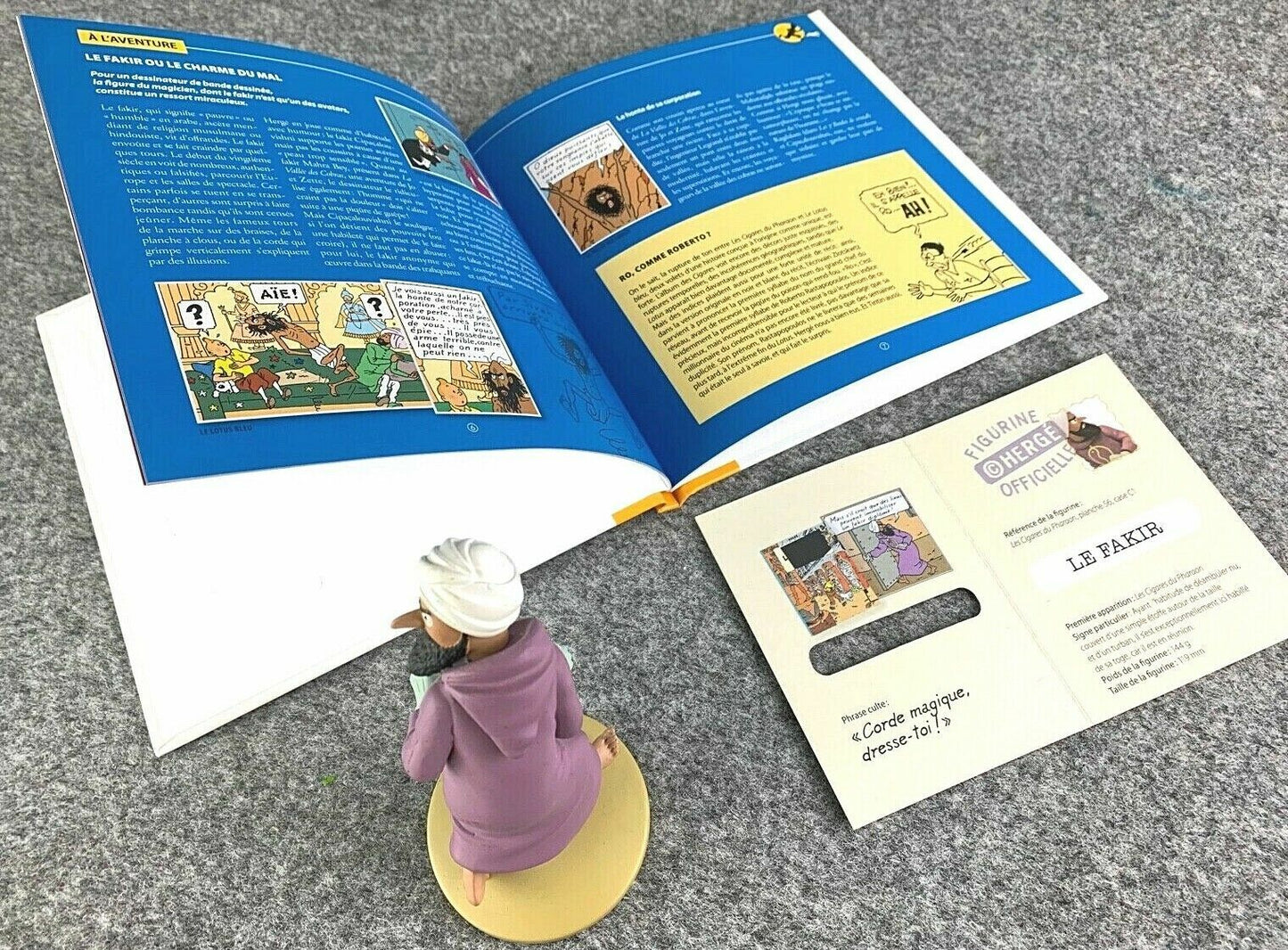 Tintin Figurine Officielle #82 The Fakir: Cigars Pharaoh Resin Model Figure