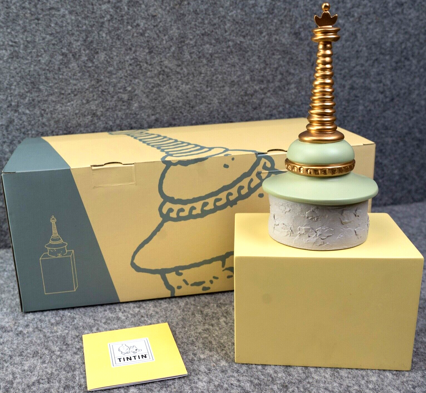 Statuette Moulinsart 46016 Chorten Tower: Tibet Icones Tintin 28cm Resin Model