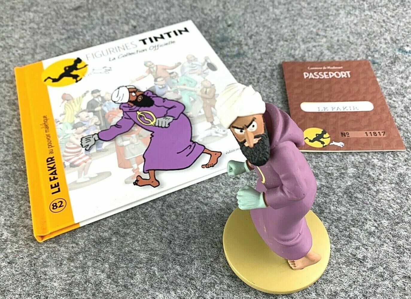 Tintin Figurine Officielle #82 The Fakir: Cigars Pharaoh Resin Model Figure