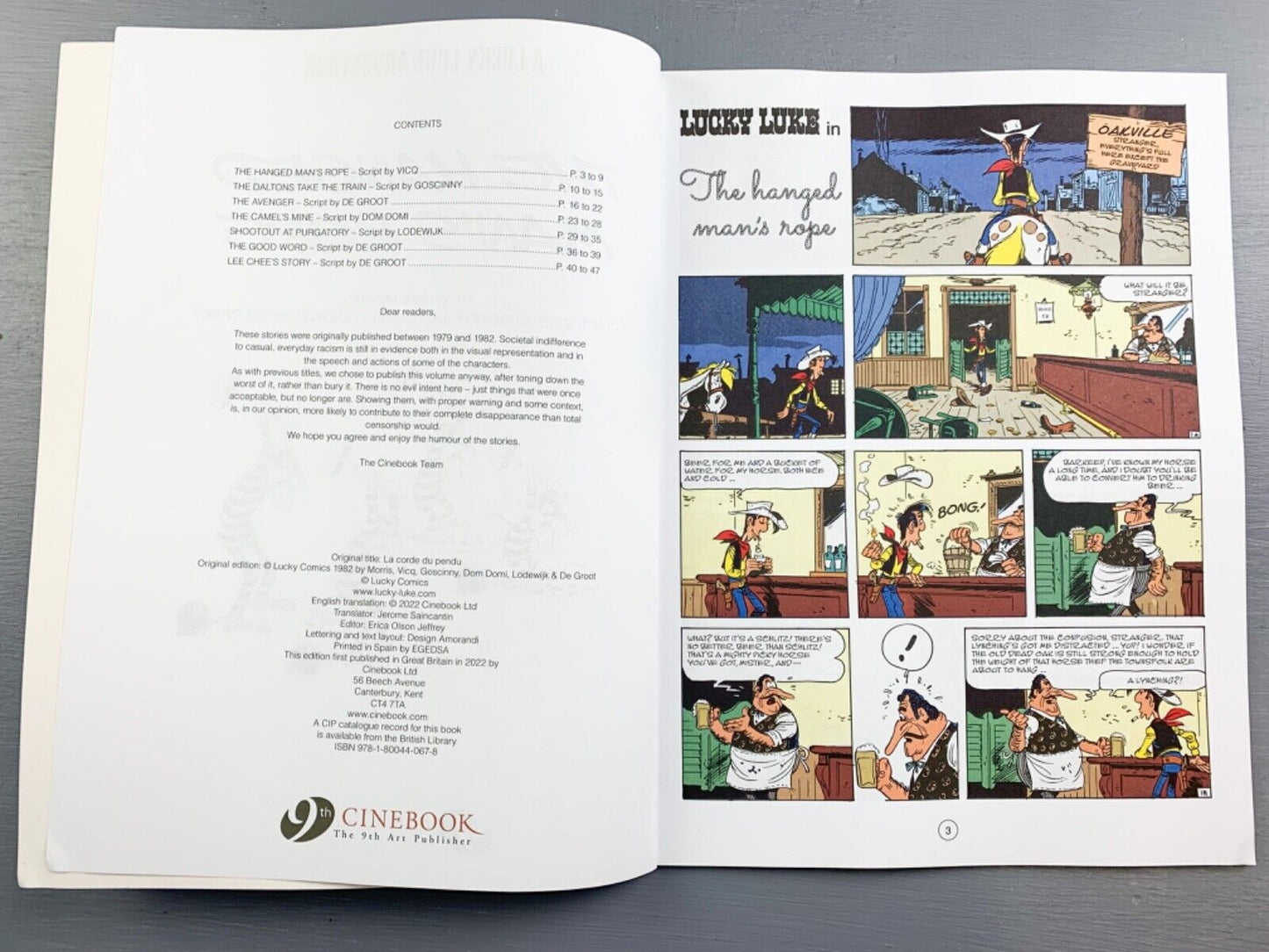 Lucky Luke Volume 81: Hanged Man's Rope & Other Stories - Cinebook Paperback UK Comic Book