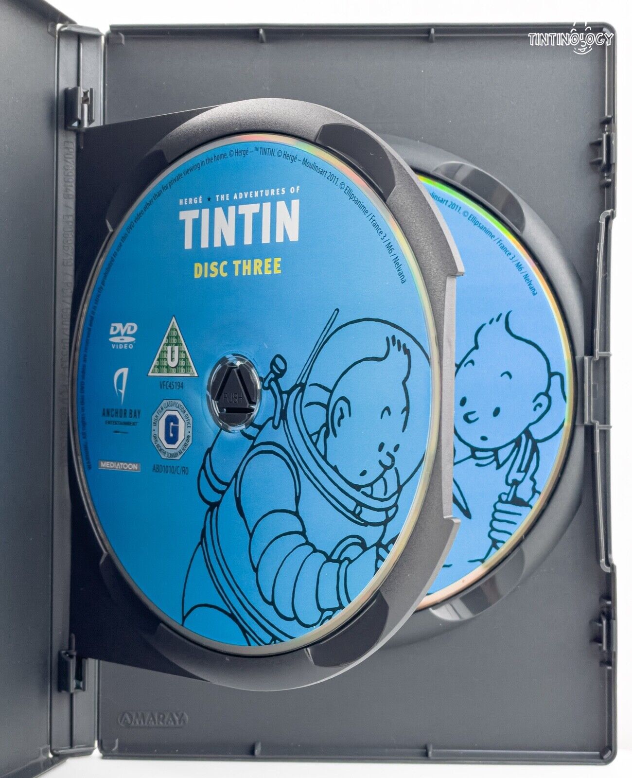 Complete Adventures of Tintin 5 DVD Set "3D Cover Edition" 2011 Herge TV Series