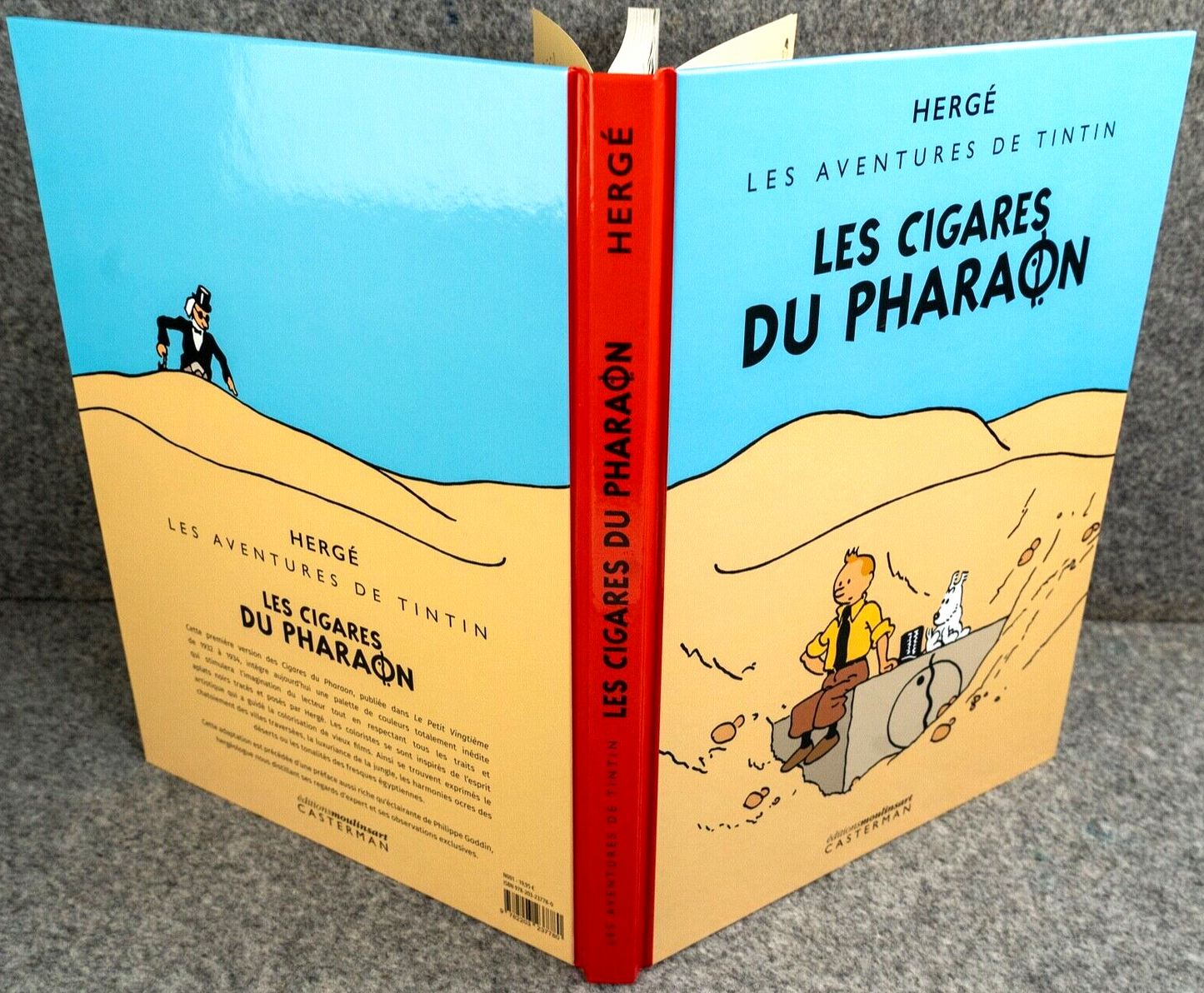 Les Cigares Du Pharaon - Casterman 2022 1st Colorized Edition HB Tintin Comic Book