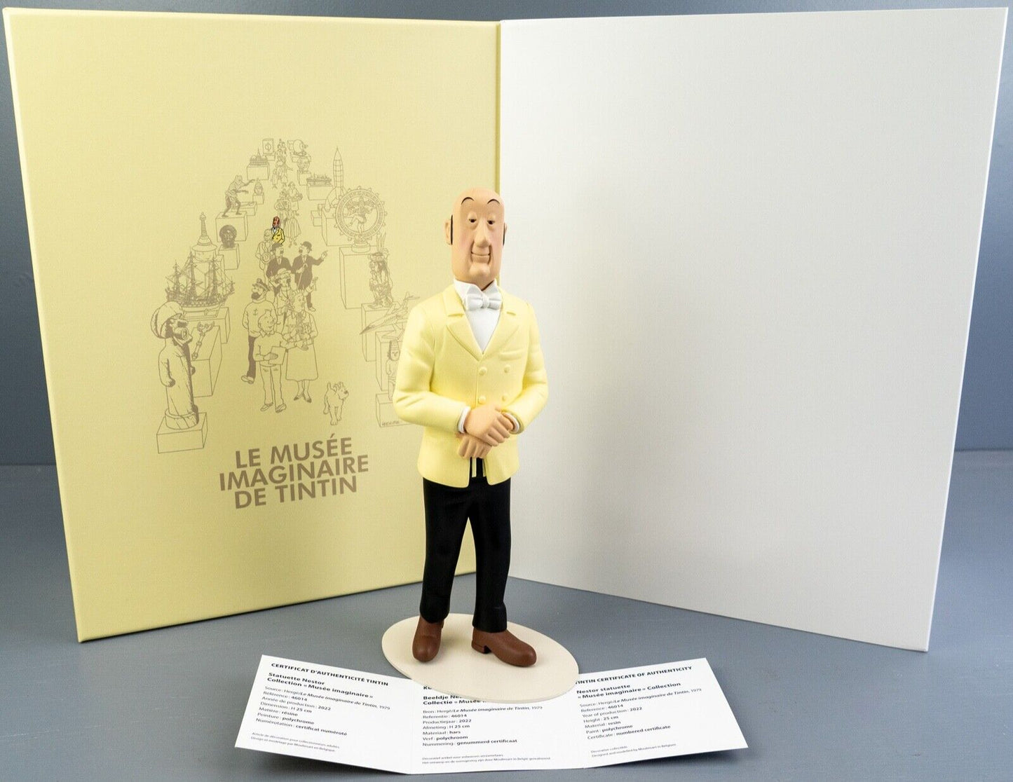Statuette Moulinsart 46014 Nestor Musee Imaginaire 2022 Tintin 25cm Resin Model