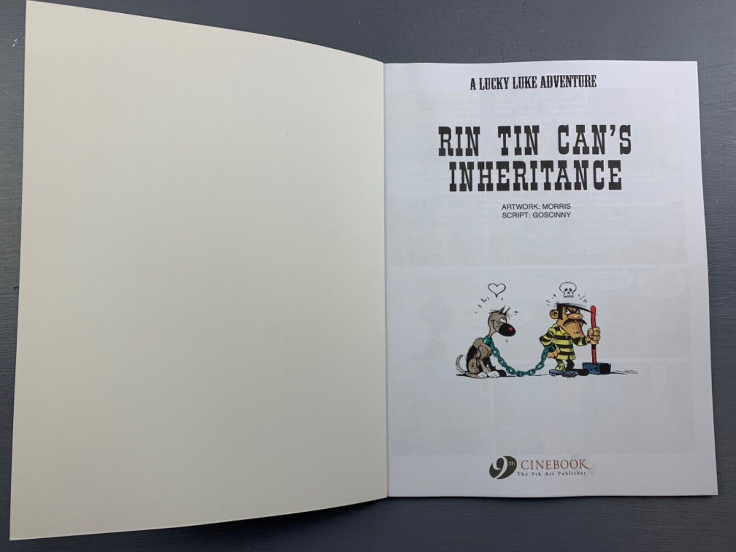 Lucky Luke Volume 75: Rin Tin Can's Inheritance - Cinebook Paperback UK Comic Book