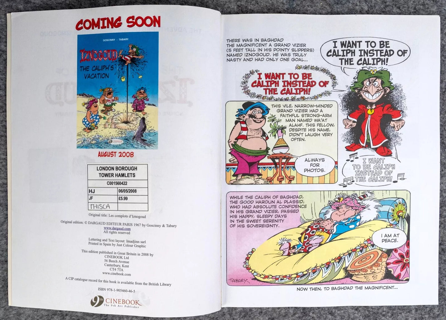 Cinebook Paperback Goscinny: The Wicked Wiles of Iznogoud 2008 Colour