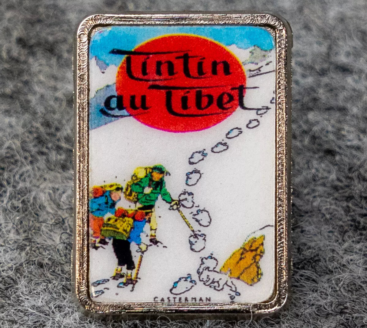 Tintin au Tibet: Rare Vintage Tintin Metal Pin Badge 1980s Moulinsart
