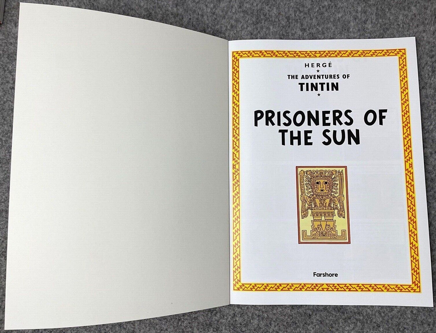 Prisoners of the Sun- Tintin Farshore 2000s UK Edition Book Paperback Herge