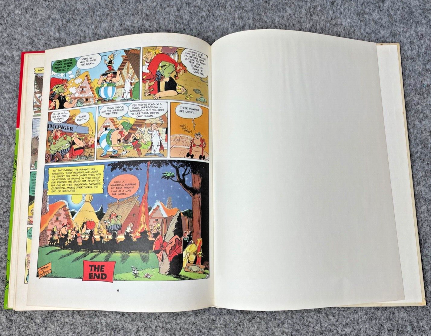 Asterix & Roman Agent: 1972 Brockhampton 1st UK Edition Hardback Book EO Uderzo