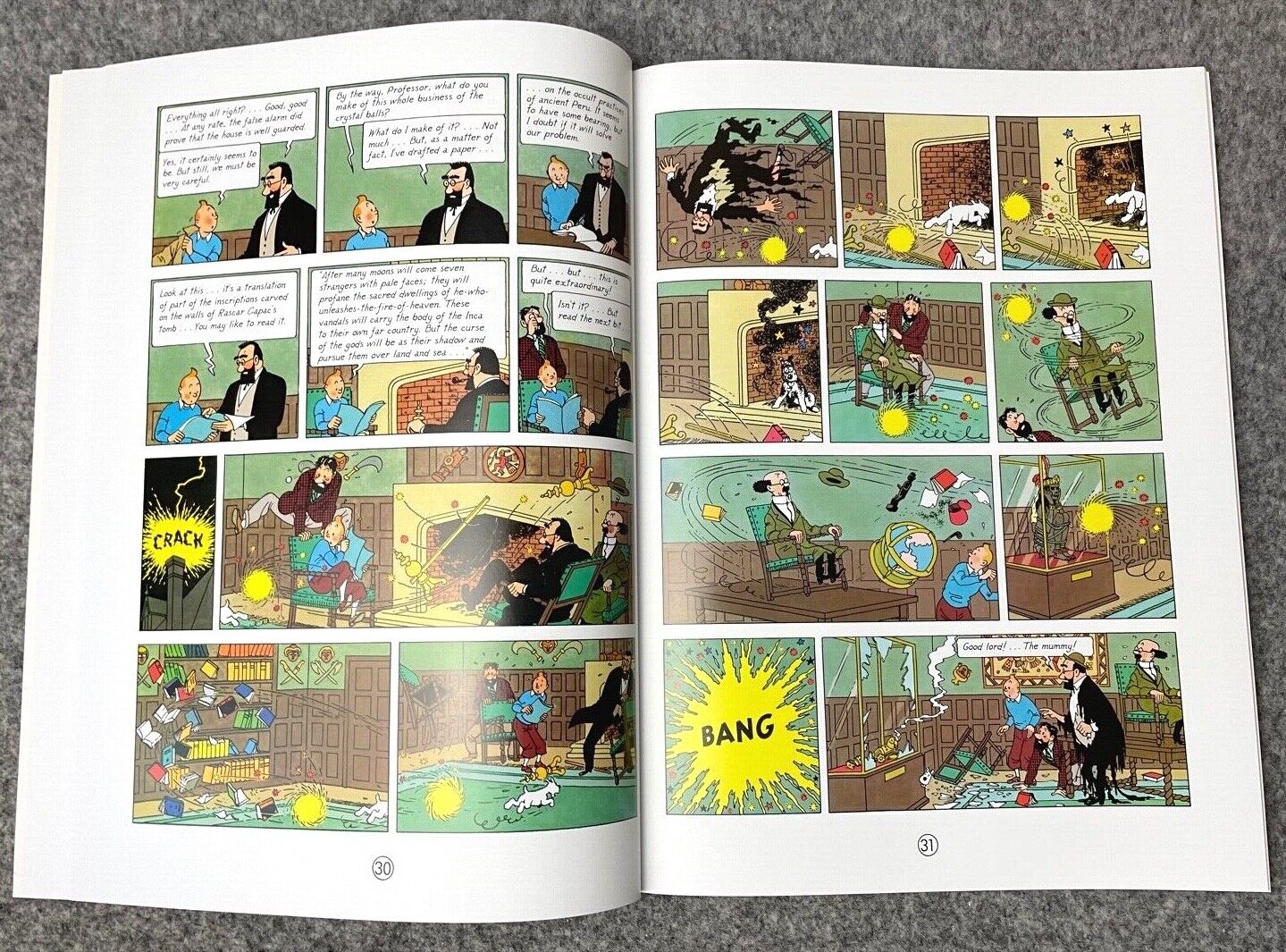 Seven Crystal Balls - Tintin Farshore 2000s UK Edition Book Paperback Herge