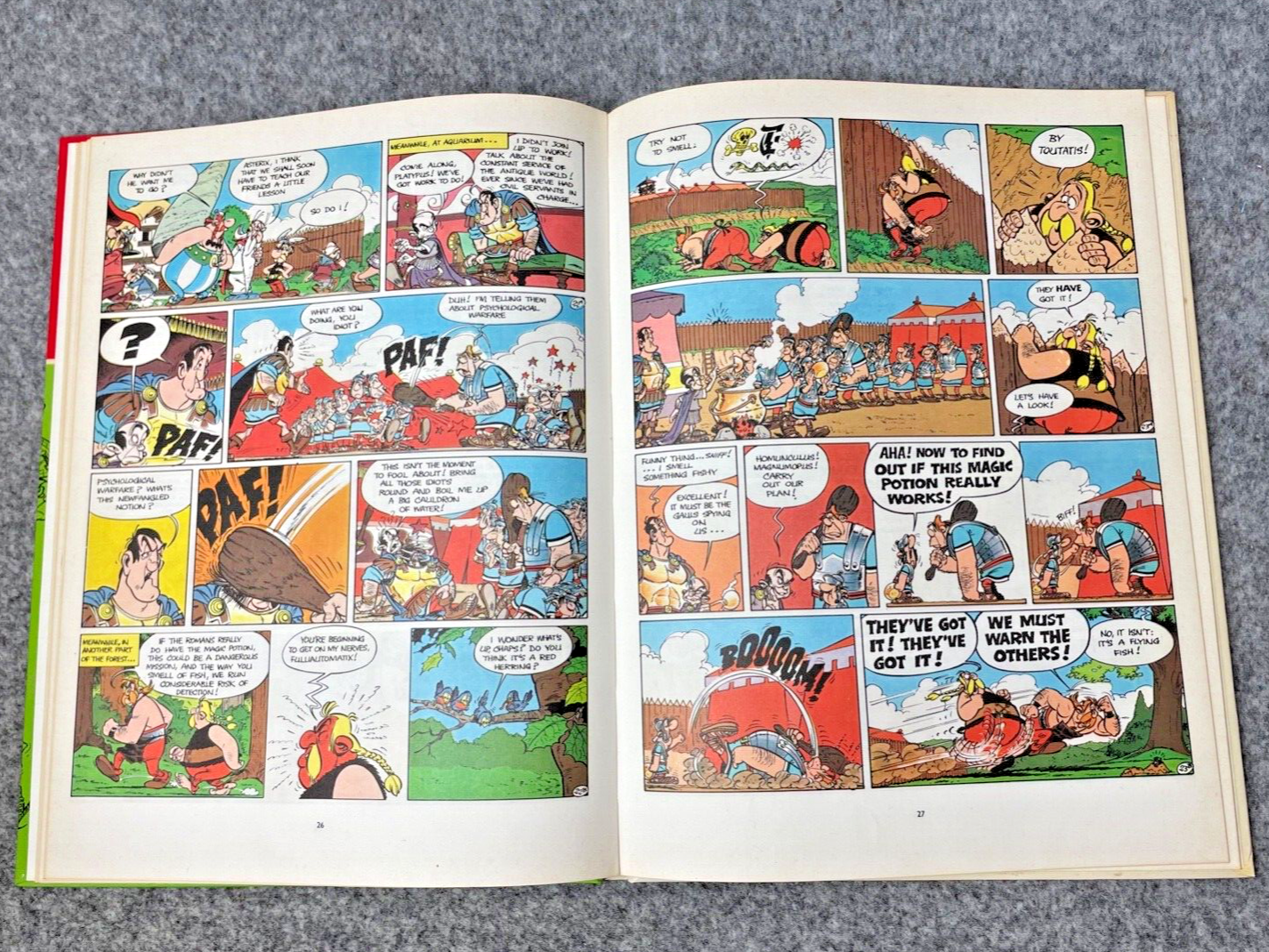 Asterix & Roman Agent: 1972 Brockhampton 1st UK Edition Hardback Book EO Uderzo
