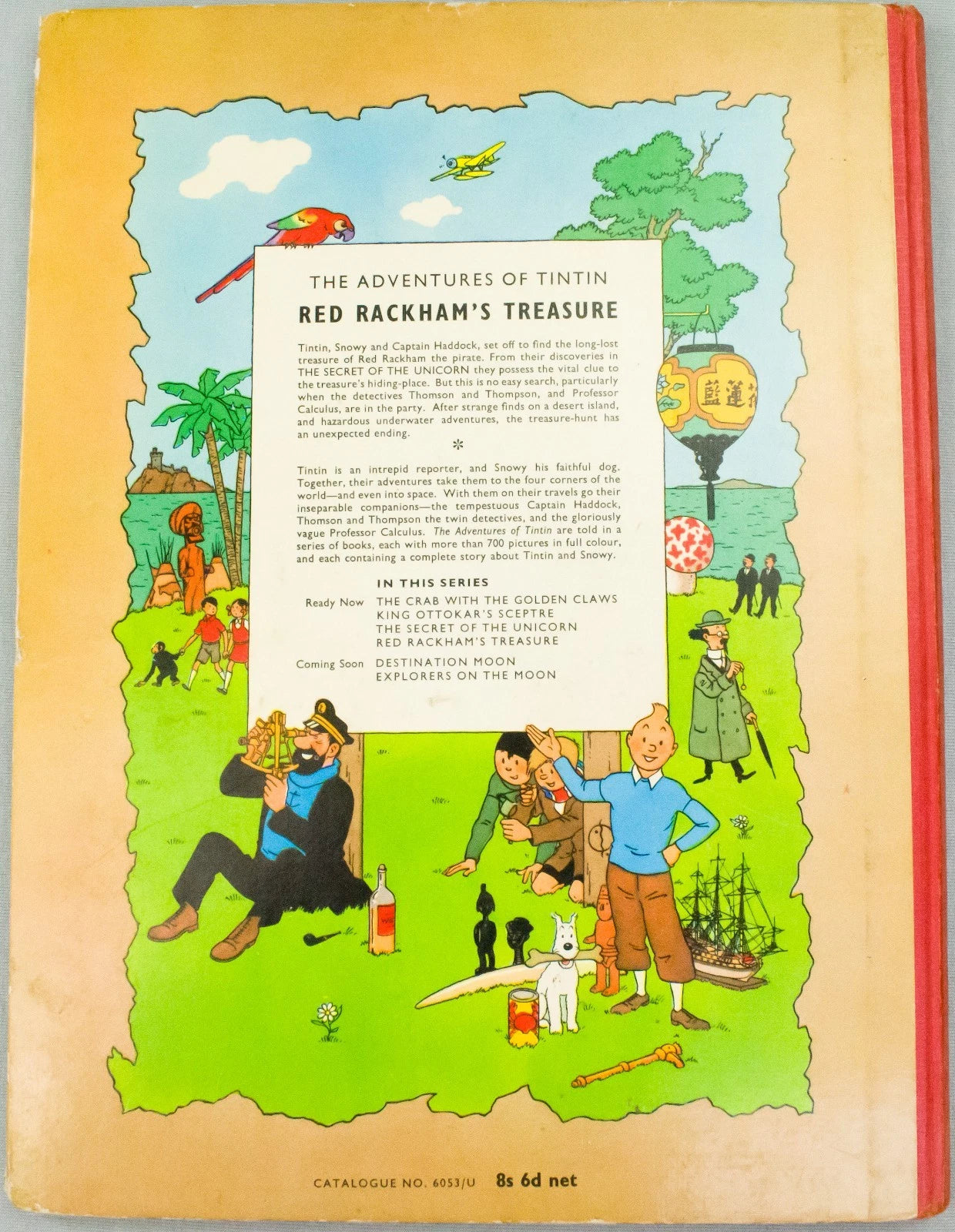Red Rackham's Treasure - Methuen 1959 UK 1st Edition Hardback Tintin book by Herge EO