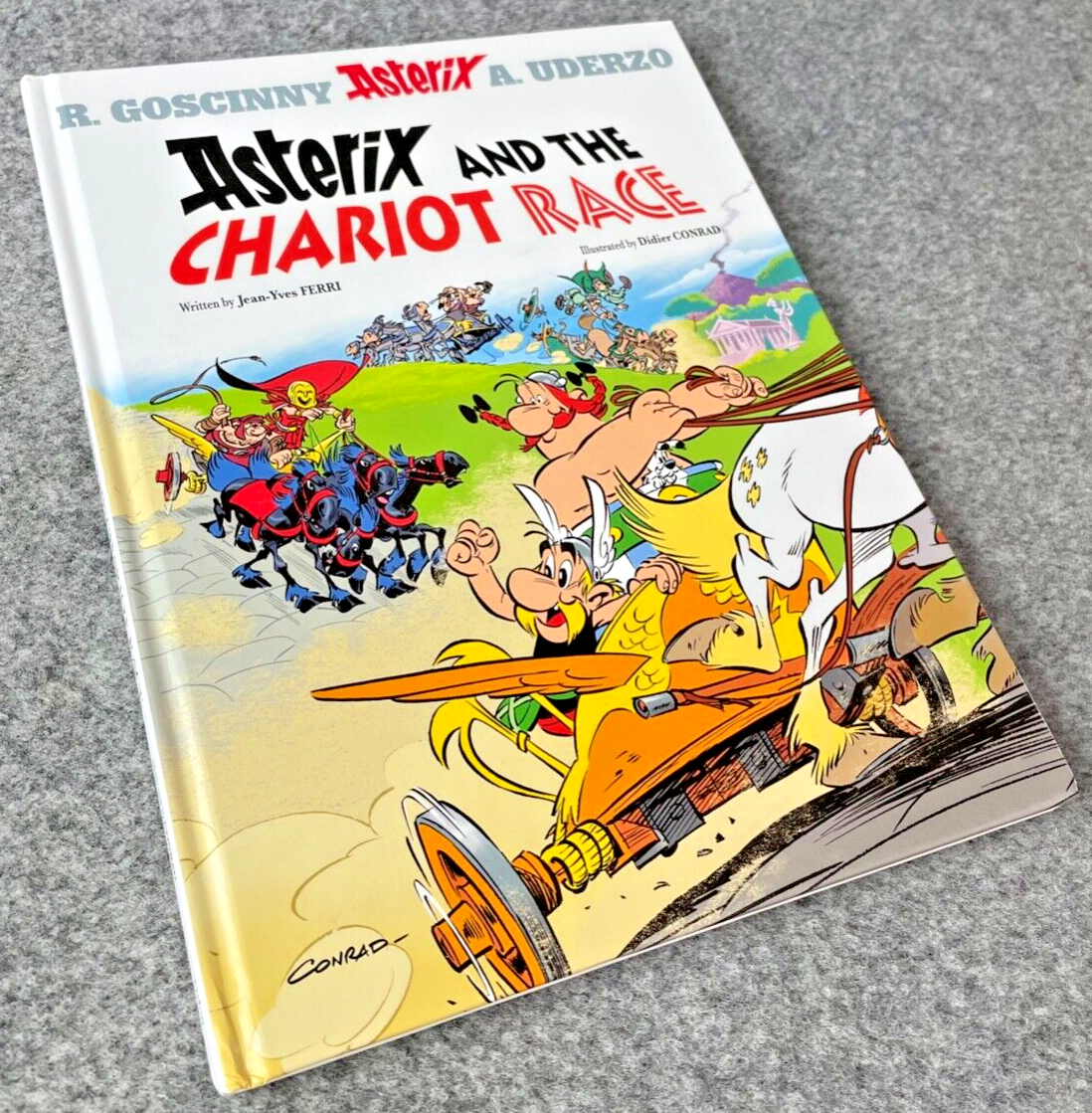 Asterix & Chariot Race - 2017 Orion 1st UK Edition Hardback Book EO Uderzo