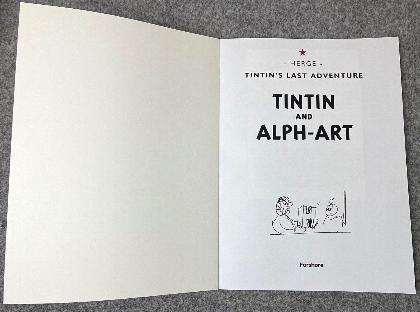 Tintin & Alph Art - Tintin Farshore 2000s UK Edition Book Paperback Herge