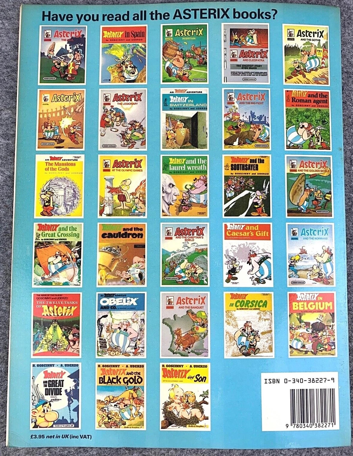 The First Asterix Frieze - Paperback Hodder & Stoughton 1985 UK 1st Edition