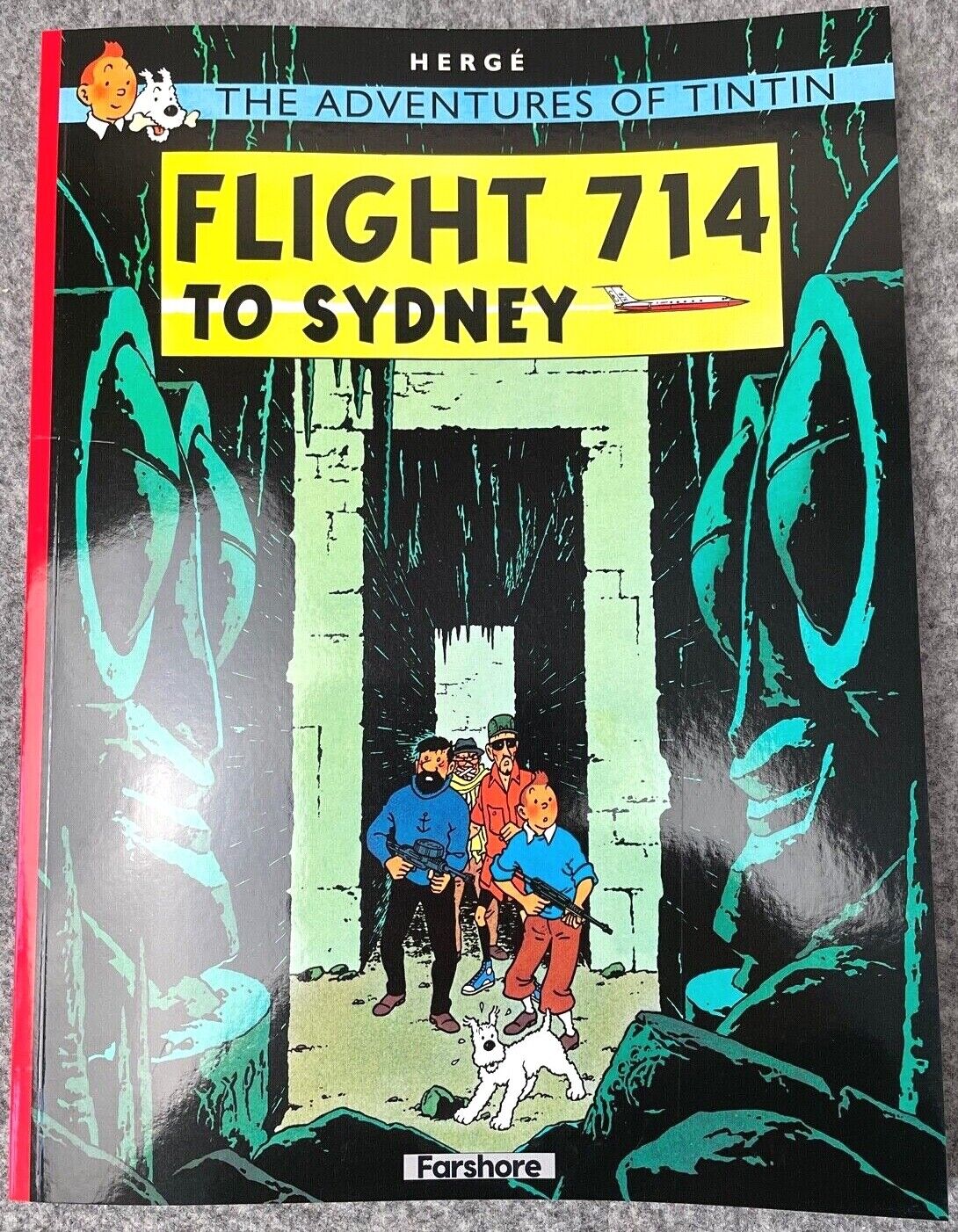 Flight 714 - Tintin Farshore 2000s UK Edition Book Paperback Herge